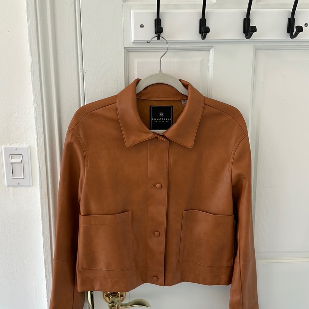 Leather jacket M size bagatelle brand